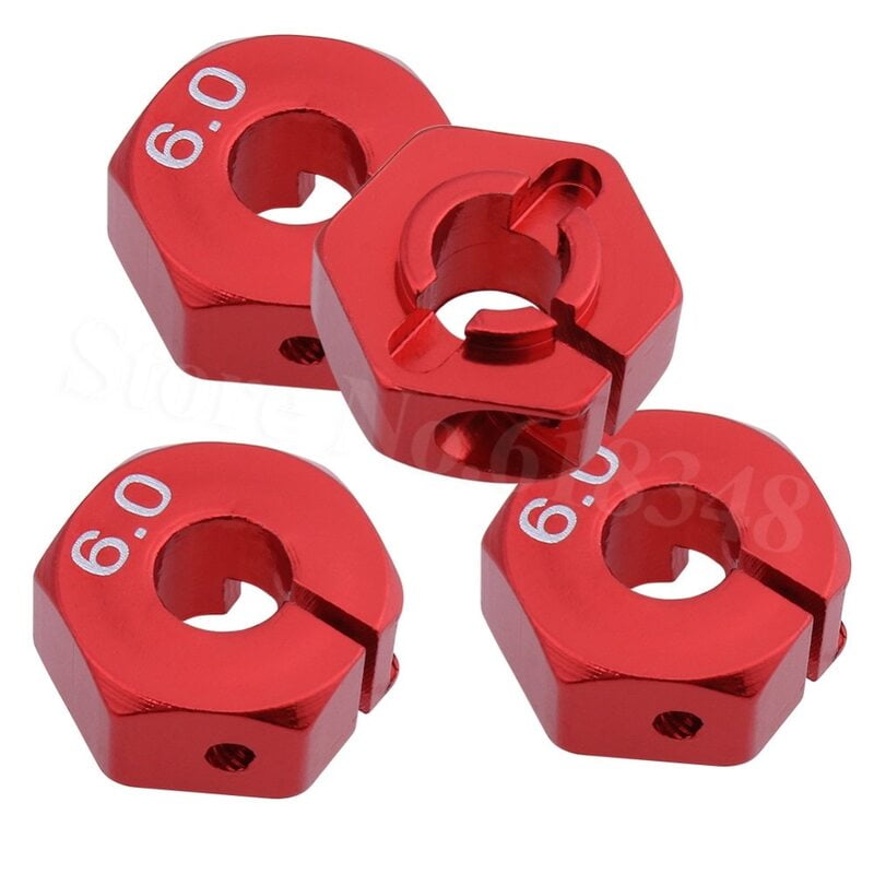 6mm x 12mm Aluminium Wheel Hex 6mm x 12mm Aluminium Wheel Hex