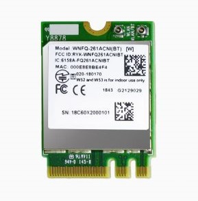Sparklan - WNFQ-261ACNI(BT) Dual-Band WiFi Combo M.2 Module (Qualcomm QCA6174A-5)