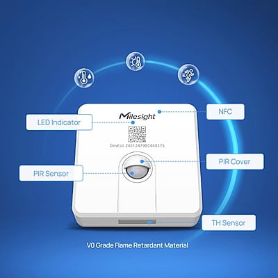 Milesight WS203 Motion, Temperature & Humidity Sensor