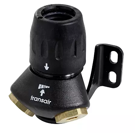 Transair Double Port 45Deg Wall Bracket