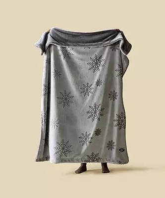 WARO par Plaids Cocooning - Plaid Iconique Snowflakes Blanc