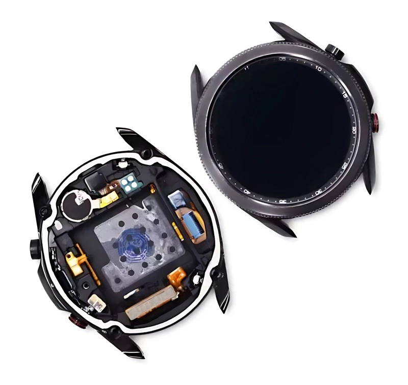 Samsung Galaxy Watch3 45mm (R840) - Replacement AMOLED Touch Screen Assembly With Chassis & Buttons - Mystic Black - Original