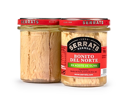 Weißer Angelthunfisch (Bonito del Norte), 190g - IN OLIVENÖL - Box 12 Stücke