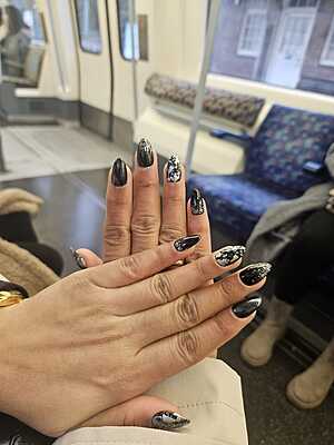 Midnight Marble & Obsidian Shimmer