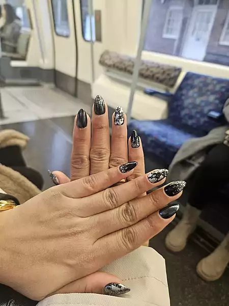 Midnight Marble & Obsidian Shimmer