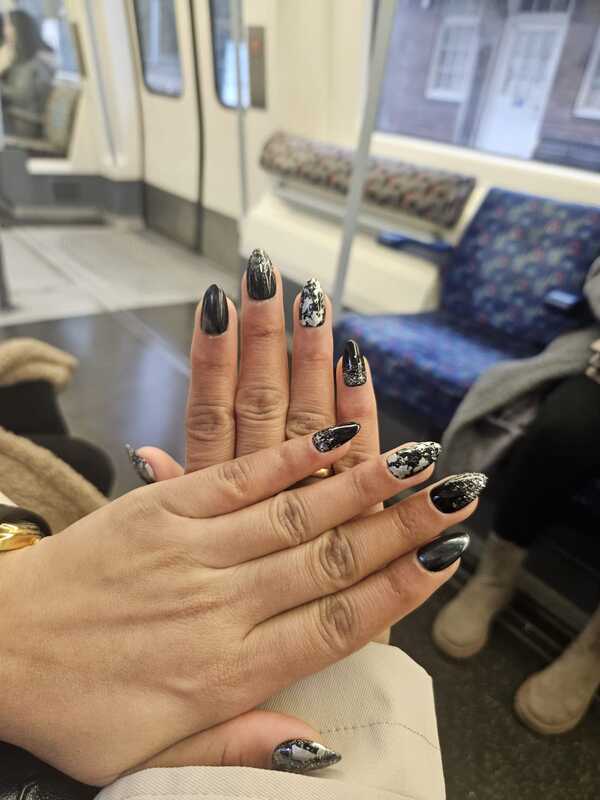 Midnight Marble & Obsidian Shimmer