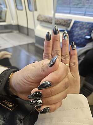 Midnight Marble & Obsidian Shimmer