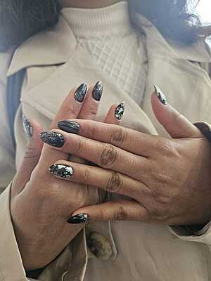 Midnight Marble & Obsidian Shimmer