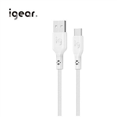 iGear Type C 1M 60W PVC Silicone Cable - White