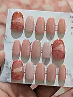 Red Peach With Rose Gold Marble