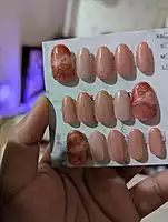 Red Peach With Rose Gold Marble