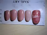 Red Peach With Rose Gold Marble