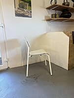 Studie Dining Chair Cotton White-Floor Stock Studie Dining Chair Cotton White-Floor Stock