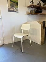 Studie Dining Chair Cotton White-Floor Stock Studie Dining Chair Cotton White-Floor Stock