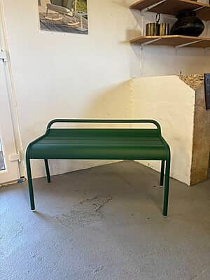 Luxembourg Compact Bench Cedar Green-Floor stock