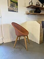 Jack Dining Chair Oak-Dusty Coral-Floor Stock Jack Dining Chair Oak-Dusty Coral-Floor Stock