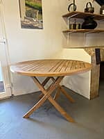 Ascot Folding Teak Table-Floor Stock Ascot Folding Teak Table-Floor Stock