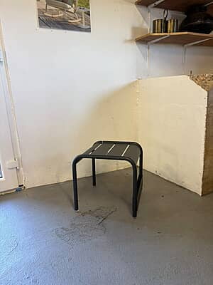 Luxembourg Small Stool-Anthracite-Floor stock