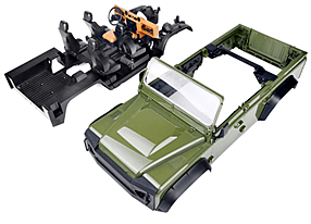 1/10Wild-Defender Body RD110-4N Open Version 313mm w/interior kits（Rofu green)