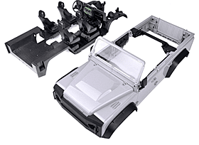 1/10Wild-Defender Body RD110-4N Open Version 324mm w/interior kits