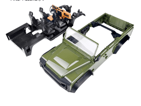 1/10Wild-Defender Body RD110-4N Open Version 324mm w/interior kits 1/10Wild-Defender Body RD110-4N Open Version 324mm w/interior kits