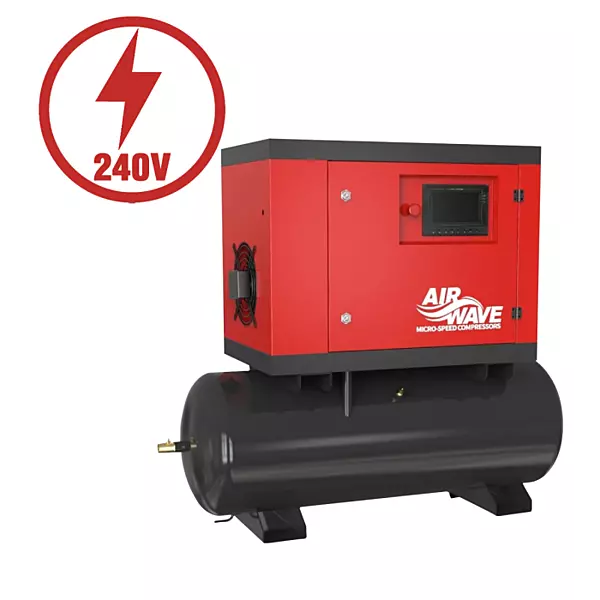 MICRO-SPEED MTD Series Receiver Mounted Variable Speed Screw Air Compressor with Dryer – 4kW to 5.5kW, 160L