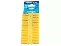 JCP Yellow Expansion Wall Plugs 5 x 24mm