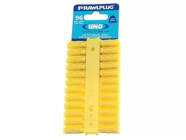 JCP Yellow Expansion Wall Plugs 5 x 24mm