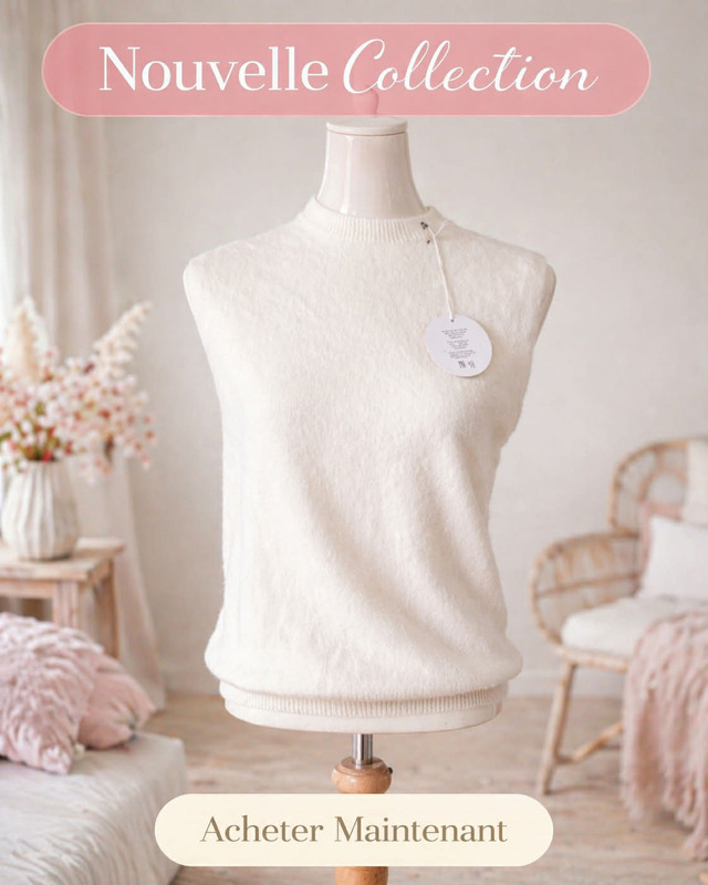 Pull sans manche 30% ALPAGA