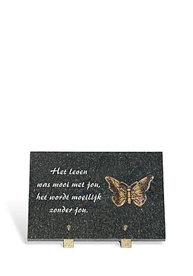 Granieten gedenkplaatje Granieten gedenkplaatje