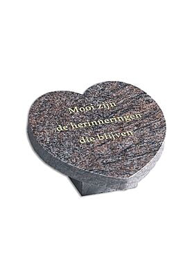 klein graniet hartje met tekst klein graniet hartje met tekst