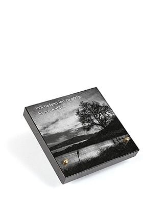 Lasergravure gedenksteentje Lasergravure gedenksteentje