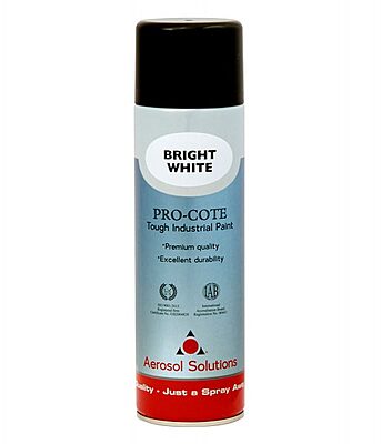 Aerosol Solution Pro-cote Bright White Paint