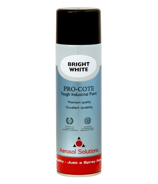 Aerosol Solution Pro-cote Bright White Paint