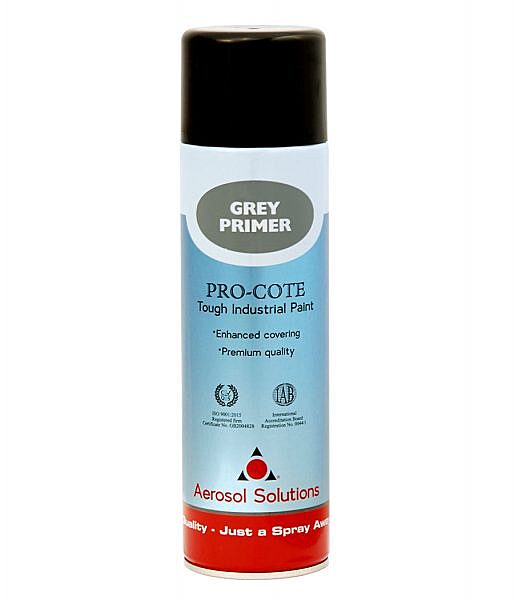 Aerosol Solution Pro-cote Grey Primer Paint