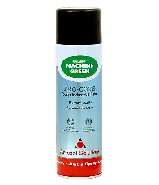 Aerosol Solution Pro-cote Machine Green Paint