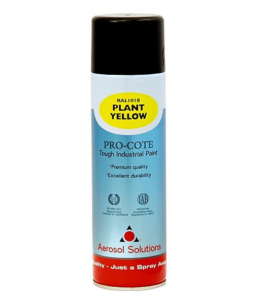 Aerosol Solution Pro-cote Plant Yellow Paint