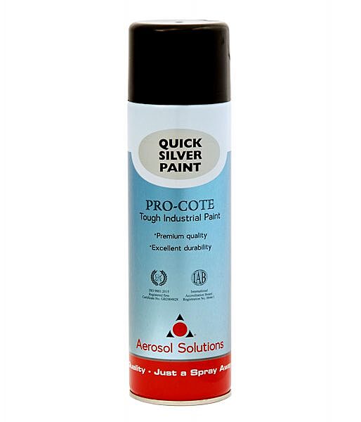 Aerosol Solution Pro-cote Quick Silver Paint