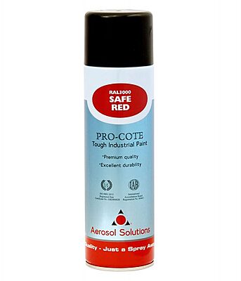 Aerosol Solution Pro-cote Safe Red Paint