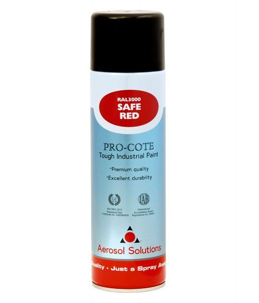 Aerosol Solution Pro-cote Safe Red Paint