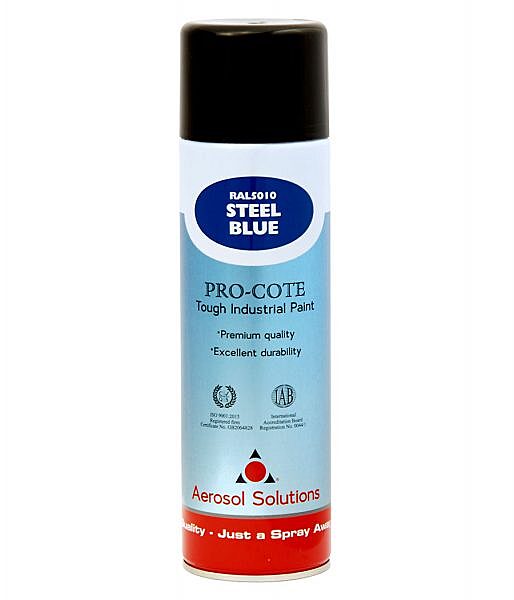 Aerosol Solution Pro-cote Steel Blue Paint