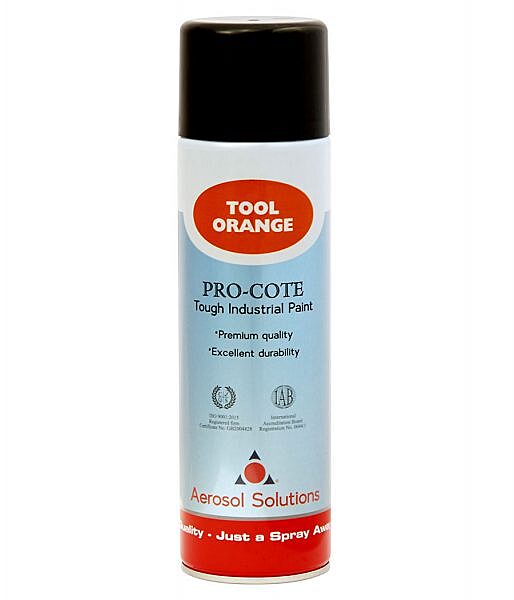 Aerosol Solution Pro-cote Tool Orange Paint