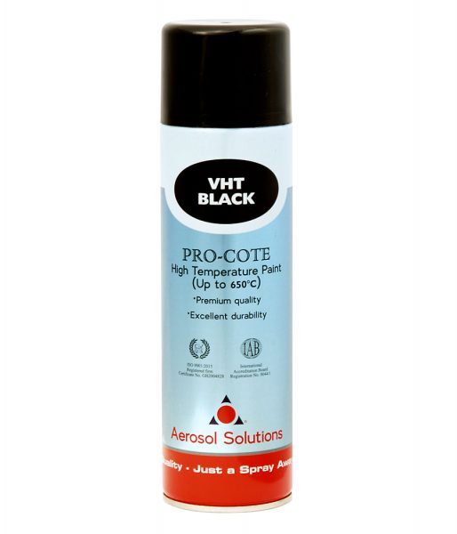 Aerosol Solution Pro-cote VHT Black