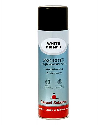 Aerosol Solution Pro-cote White Primer Paint