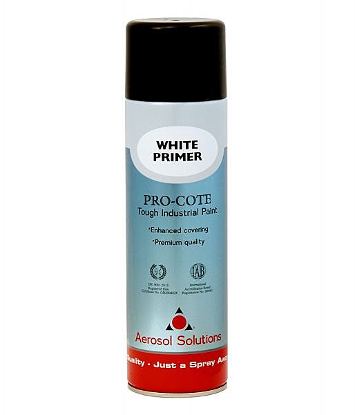 Aerosol Solution Pro-cote White Primer Paint