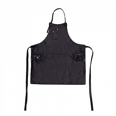APRON 5POCKETS SLIM FIT  LEATHER BLACK