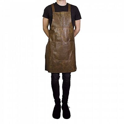 APRON / SUSPENDER SERIES LEATHER VINTAGE BROWN