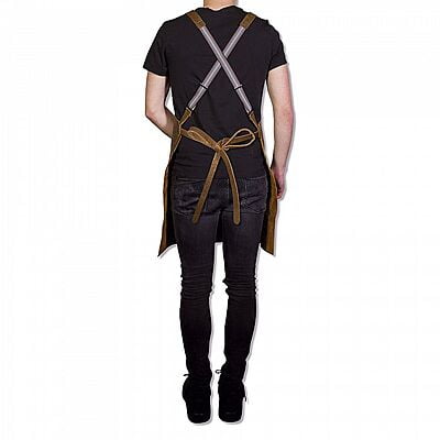 APRON / SUSPENDER SERIES LEATHER VINTAGE BROWN