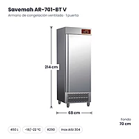 Medidas Savemah AR-701-BT V: 68 x 70 x 214 cm