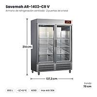 Medidas Savemah AR-1402-CR V: 137.3 x 70 x 214 cm